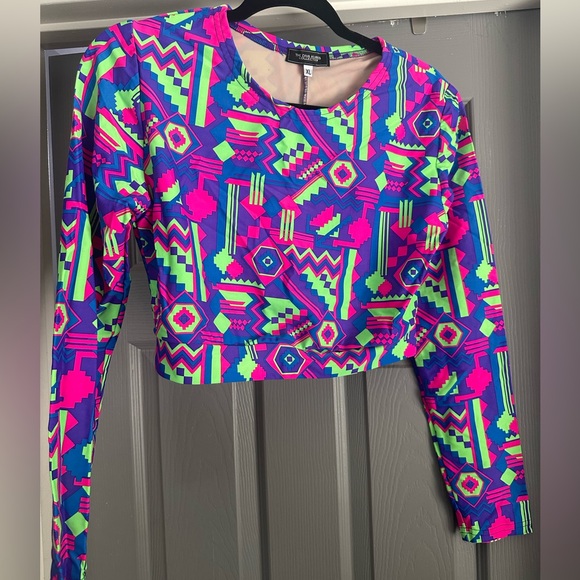 Diva Kurves 2pc Plus Size (XL) Bathing Suit. Aztec Print. NWOT. Never worn. - Picture 3 of 5